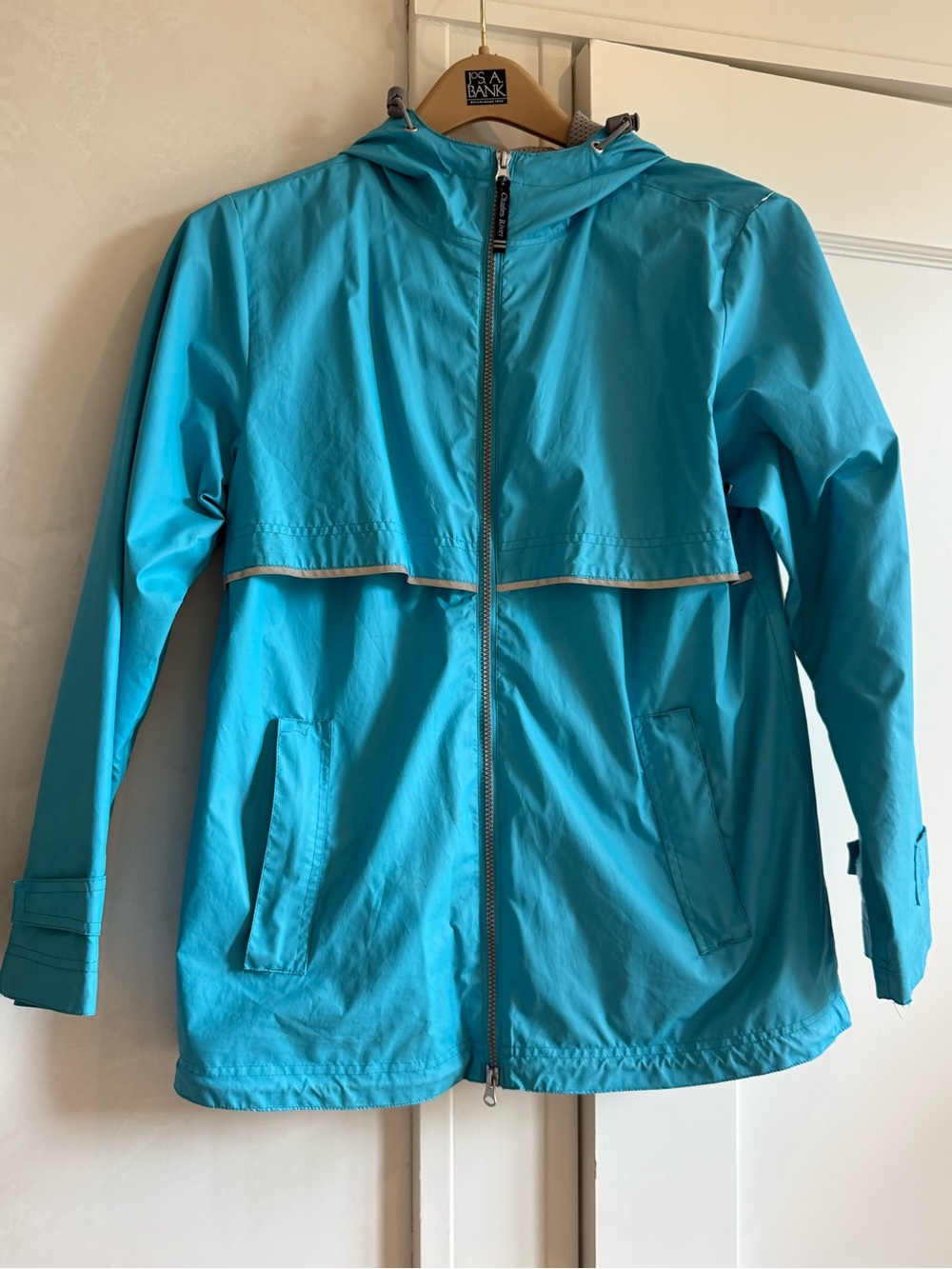 Charles River Apparel Teal For Her Jacket Label Detail